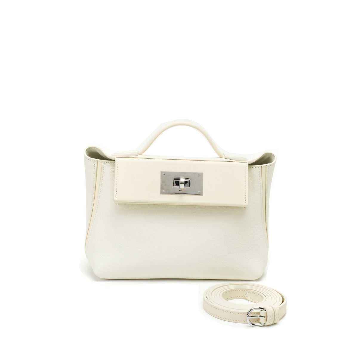Structured turn-lock top-handle bag product detail view 2 for wholesale buyers OEM wholesale product detail