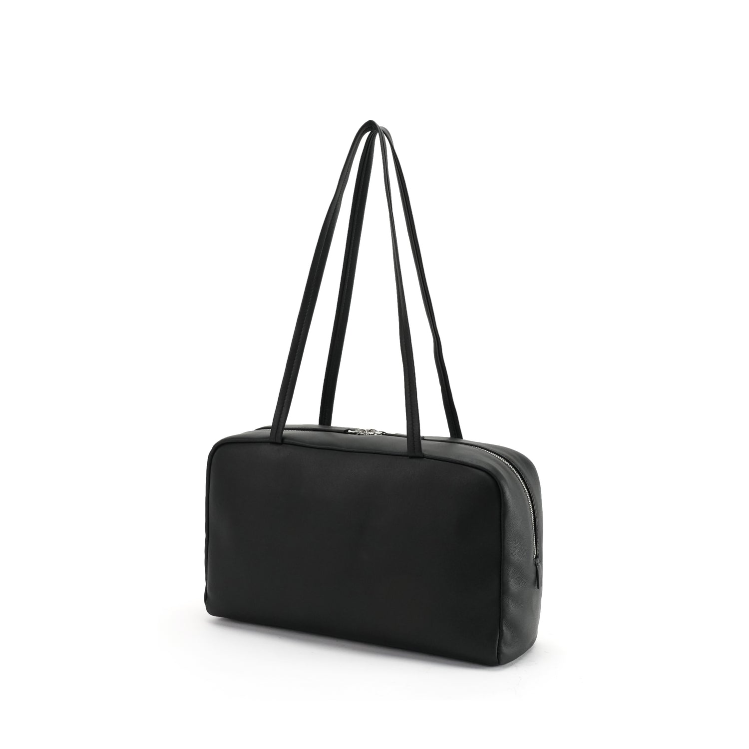 Black east-west bowling tote three-quarter construction view OEM wholesale product detail