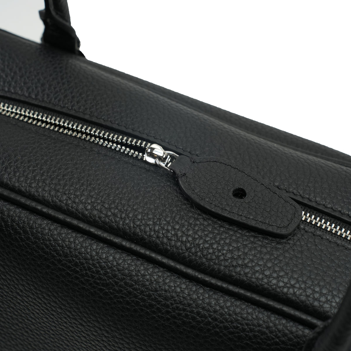 Boston shoulder bag top zipper and leather pull detail OEM wholesale product detail