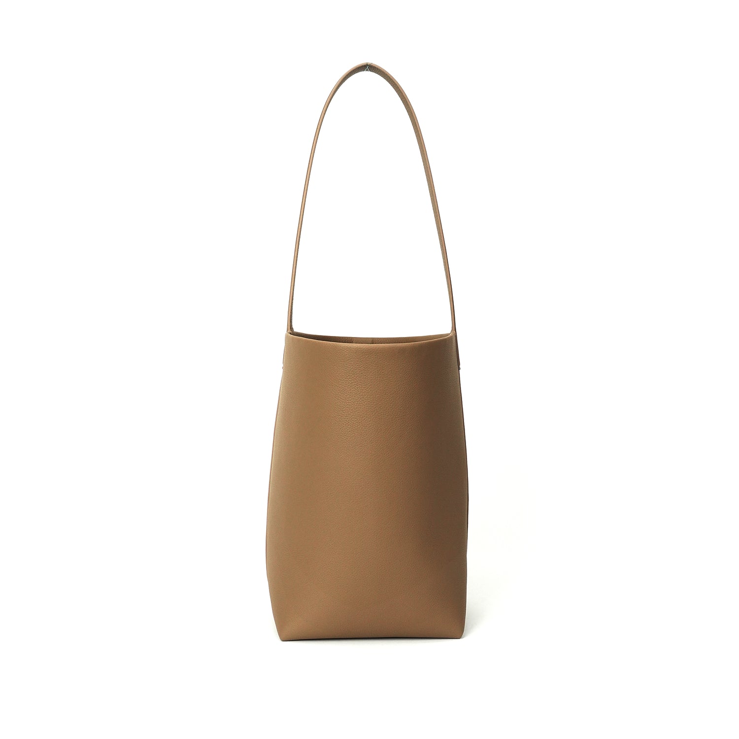 Tan vertical bucket tote front view OEM wholesale product detail