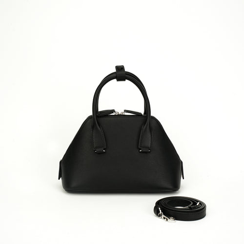 Black Dome Top-Handle Bag white-background front view for OEM, ODM and wholesale development
