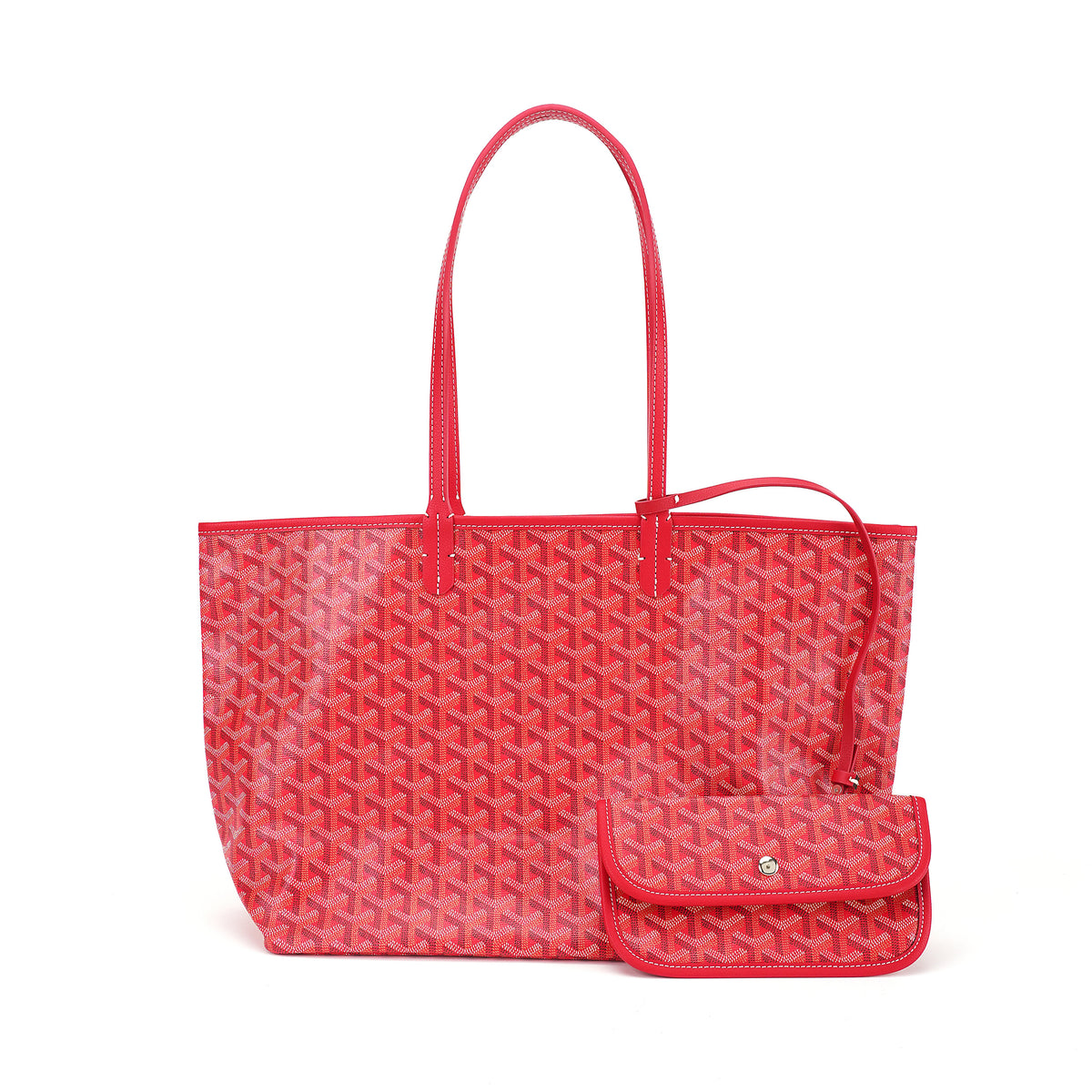 Red pattern canvas tote bag complete white-background view for OEM and wholesale development OEM wholesale product detail