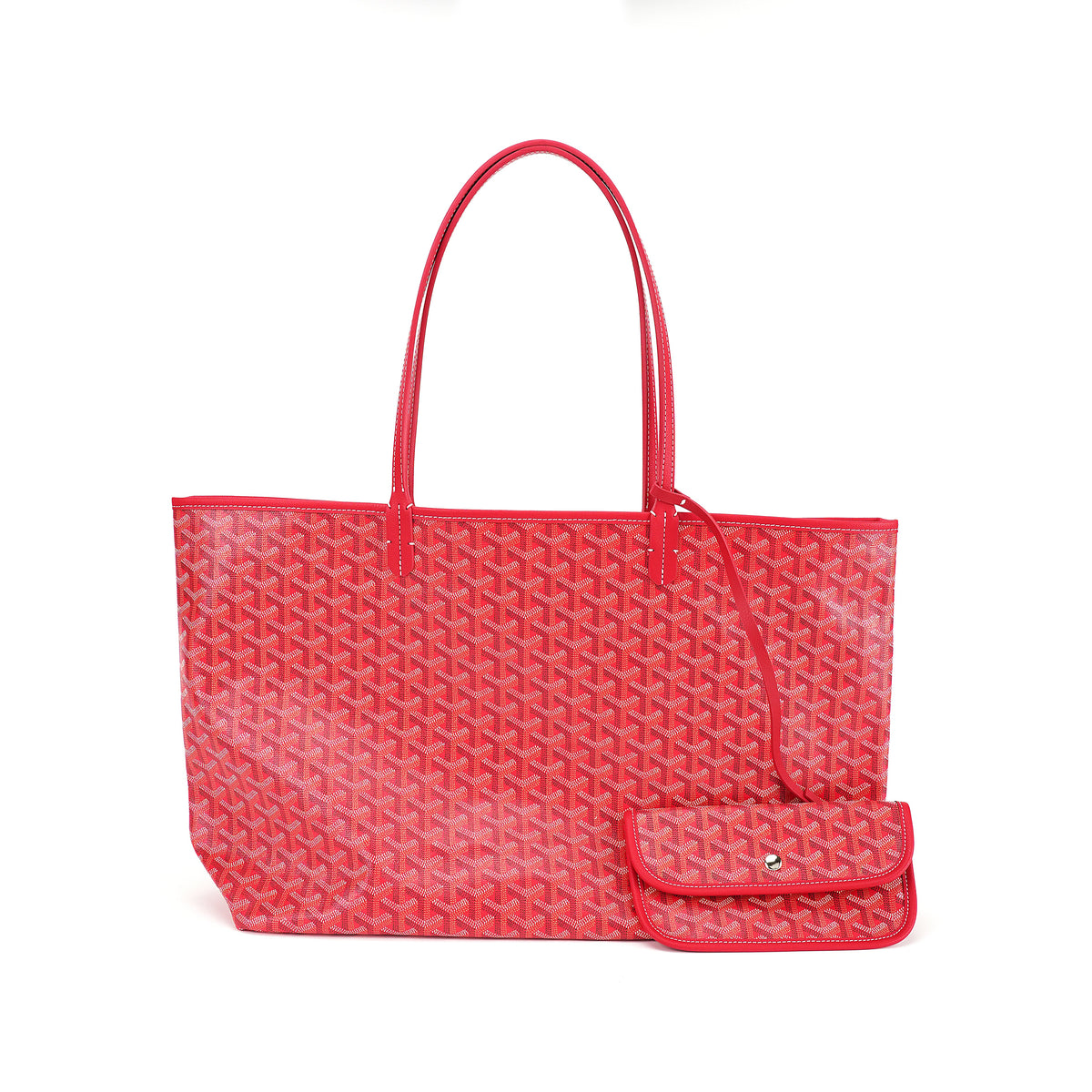 Red pattern canvas tote bag complete product view for OEM development OEM wholesale product detail