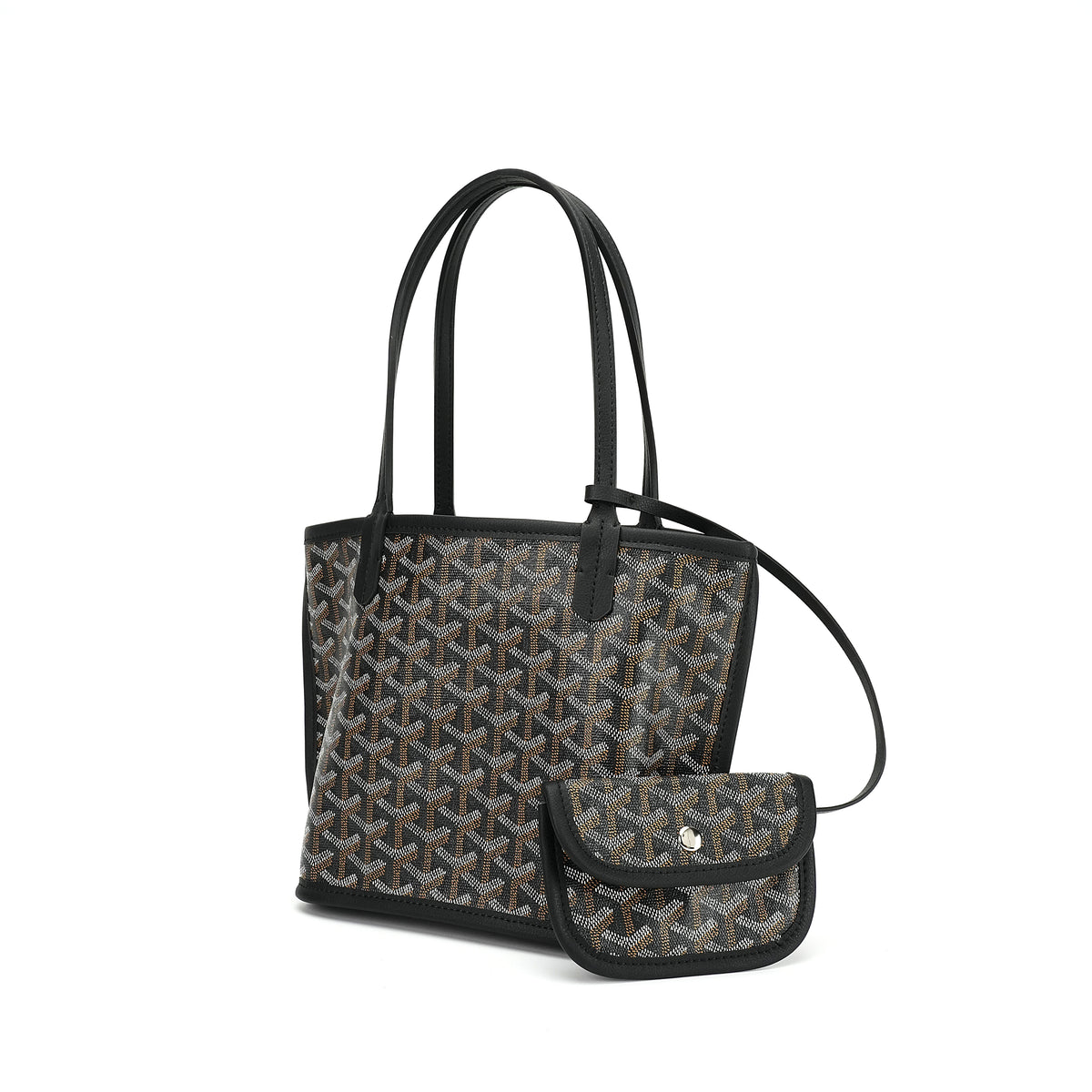 Small Pattern Canvas Shopping Tote white-background front view for OEM, ODM and wholesale development OEM wholesale product detail