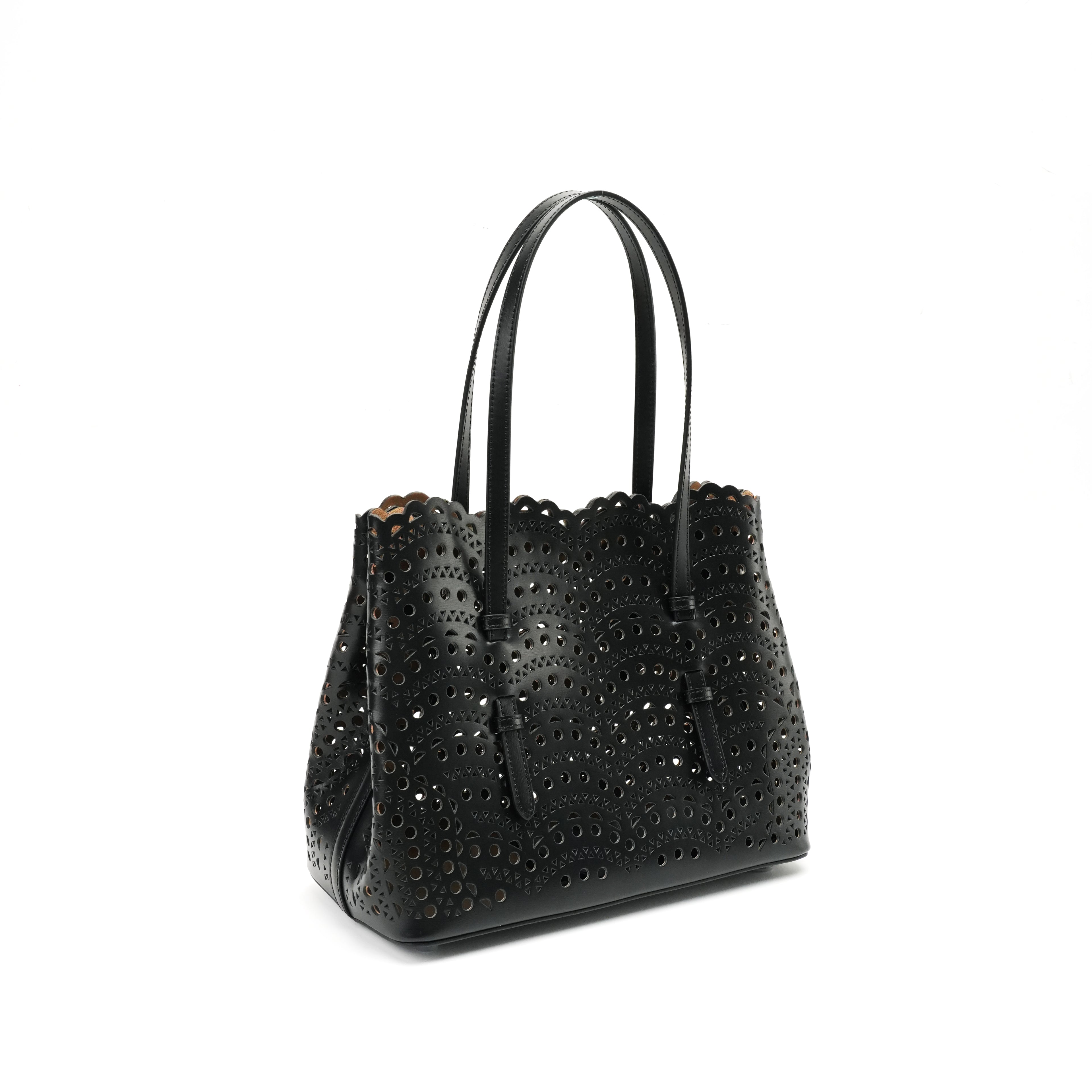 Laser-Cut Structured Tote Bag product detail view 2 for wholesale buyers