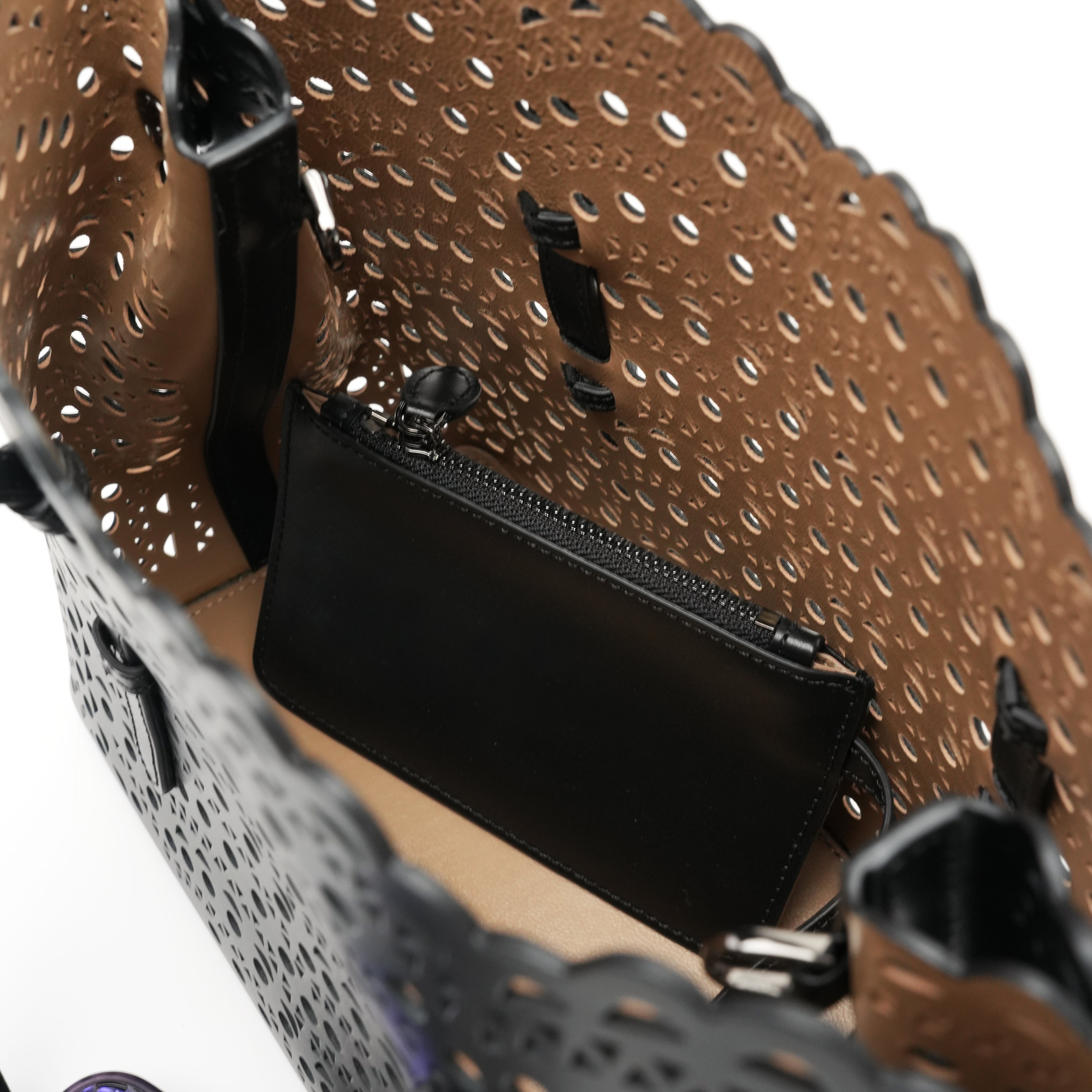 Laser-Cut Structured Tote Bag product detail view 4 for wholesale buyers
