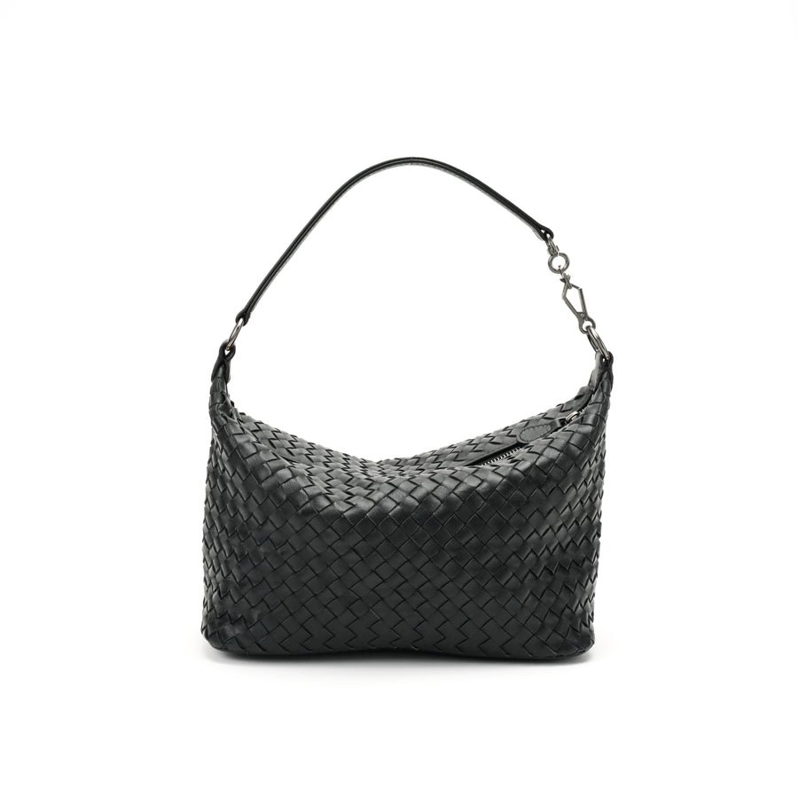 Woven Soft Hobo Bag white-background front view for OEM, ODM and wholesale development OEM wholesale development reference