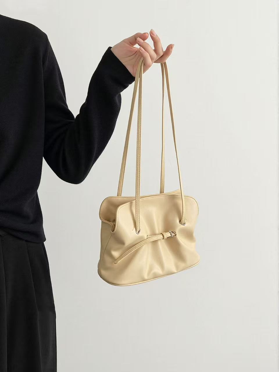 Belted Ruched Shoulder Bag product detail view 7 for wholesale buyers OEM wholesale product detail